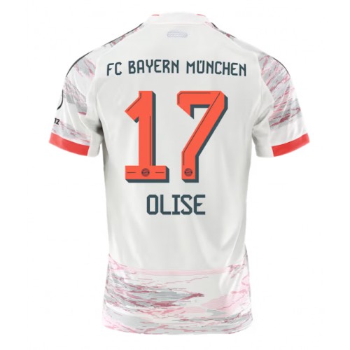Moški Nogometni dresi Bayern Munich Michael Olise #17 Gostujoči 2025-26 Kratek Rokav